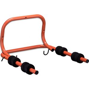 Relaxdays muurbeugel fiets - ophangsysteem 2 fietsen - inklapbaar - tot 30 kg - staal