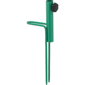 Relaxdays grondanker parasol - groen - staal - parasolhouder voor stok van 17 - 23 mm