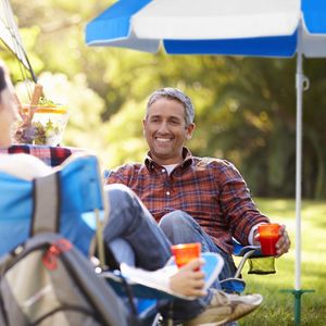 Relaxdays grondboor voor parasols en droogmolens - 19-32 mm stokdikte - in grond draaien - groen