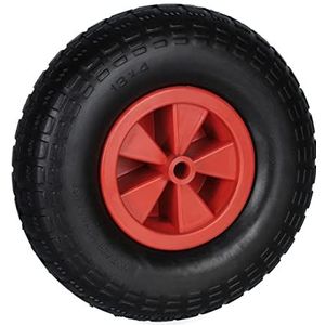kruiwagenwiel - 4.00-6 - massief rubber - 33 cm - kunststof velg - anti-lek - tot 100 kg