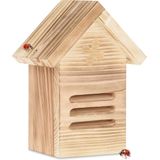 Relaxdays insectenhuis voor lieveheersbeestjes - hout - hangend - voor tuin - klein