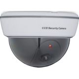 Relaxdays Dummy Dome Camera - Nepcamera - Knipperende Led - Binnen & Buiten - Wit