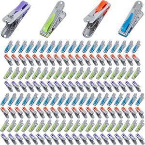 Relaxdays 160x wasknijpers rvs - set - handdoeken knijpers - voor strandlakens - sterk