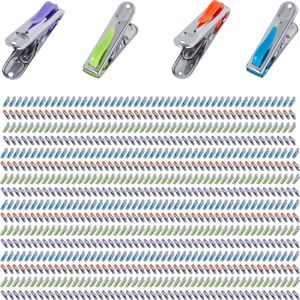 800x wasknijper rvs - set - handdoeken knijpers - voor strandlakens - sterk