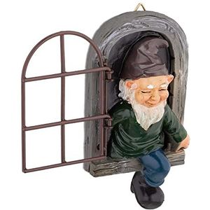 Relaxdays Tuinkabouter Met Schop - Schattige Tuinfiguur Vorstvast 32x17x15 Cm - Kleurrijke Tuindecoratie