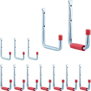 12-delige wandhaken set gereedschap - ophanghaken schuur - gereedschapshaken