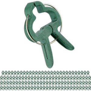 plantenclips - set van 12 - plantenklemmen - 3 x 4 cm - tomatenclips - groen