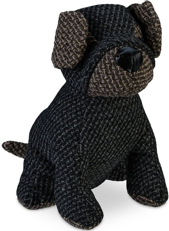 Deurstopper - Hond - Grijs, Bruin - Polyester, Zand