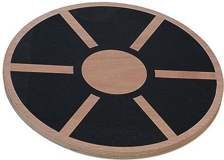 Relaxdays balansbord rond - beginners - gevorderden - 8 x 40 cm - hout