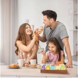 Relaxdays sorteerbak - hout - 15 vakjes - theedoos zonder deksel - sorteerdoos naaigerei