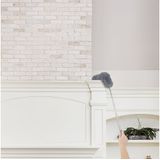 Plumeau - Grijs - Polyester - XXL Telescoopsteel