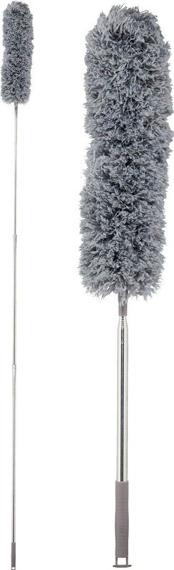 Plumeau - Grijs - Polyester - XXL Telescoopsteel