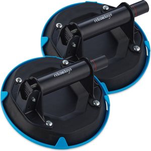2x glasdrager zuignap - vacuÃ¼m zuignap - glasheffer glasplaat - voor tegels