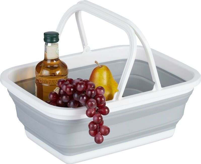 Opvouwbare Mand - Wit - Kunststof - Multifunctioneel