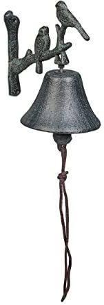 Tuinbel - Donkergroen - Gietijzer - Vintage Uiterlijk