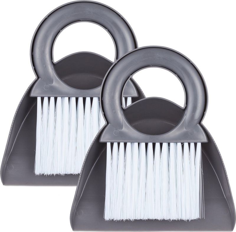 Stoffer en Blik - Set van 2 - Tafelveger - Binnen en Buiten - Kunststof