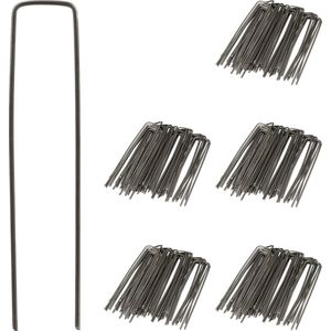 gronddoekpennen worteldoek - set van 250 - 15 cm - Ø 2 mm - tentharingen - staal