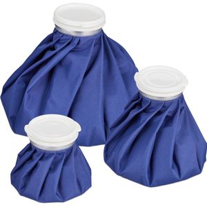 IJszak - Set van 3 Hot Cold Packs - Blauw - Lekvrij - Herbruikbaar