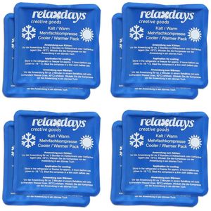 gel pack - set van 8 - 11 x 11 cm - hot cold packs - herbruikbaar