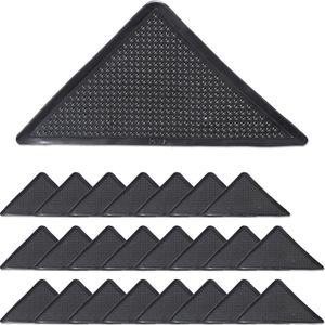 Relaxdays antislip voor onder tapijt - set van 24 antislip stickers - antislip plakkers