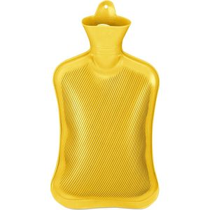 Warm Water - 2 L - Kruik - Geel - Rubber, Veilig, Schroefdop