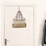 Relaxdays inklapbare deurhaak - deurkapstok - 6 inkepingen - deur organizer - grijs