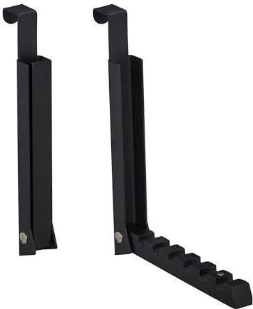 Relaxdays inklapbare deurhaak - deurkapstok - 6 inkepingen - deurgarderobe - zwart