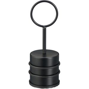 deurstopper met handvat - 20 x 7 cm - rvs - zonder boren - vloer - deurbuffer
