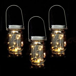 Relaxdays solarlamp led set van 3 - solar weckpot - tuinverlichting zonne energie - binnen