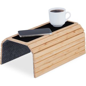 Dienblad sofa - zwart - 44,5x24x0,9 cm