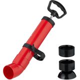 Ontstopper - Zwart - Rood - Kunststof - 2 Opzetstukken