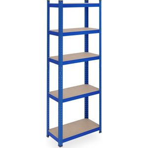 Practo Metal storage rack 180x90x30 cm - 5 shelves - White