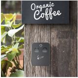 Relaxdays wandasbak buiten - metalen asbak - asbak hangend - muurasbak afsluitbaar