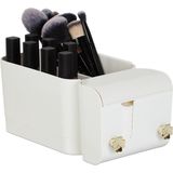 make up organizer - hangend - 4 vakken - zelfklevend - cosmetica - wattenschijfjeshouder