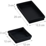 Siliconen - Set van 4 - Bakvormen - Zwart - Vaatwasserbestendig, 2 Groottes, Temperatuurbestendigheid -20 °C tot 180 °C