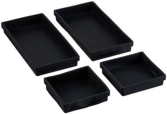 Siliconen - Set van 4 - Bakvormen - Zwart - Vaatwasserbestendig, 2 Groottes, Temperatuurbestendigheid -20 °C tot 180 °C