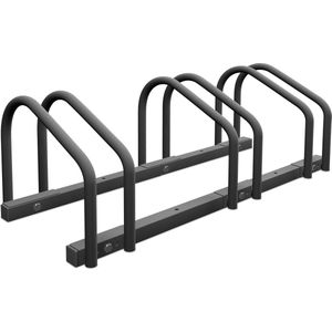 Fietsenrek - Voor 3 Fietsen - Antraciet - Staal