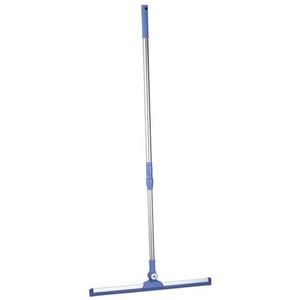 vloertrekker badkamer - telescoopsteel - 84–135 x 52 cm - rubberen wisser - rvs - draaibaar