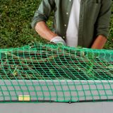Aanhangernet - Groen - Uitrekbaar tot 2,3 x 3,5 m - Elastisch - Polyethyleen - Bagagenet