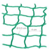 Aanhangernet - Groen - Uitrekbaar tot 2,3 x 3,5 m - Elastisch - Polyethyleen - Bagagenet