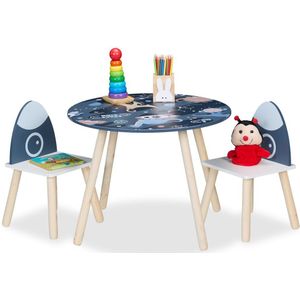 WOLTU Tafels en stoelen voor kinderen kindertafel met 2 stoelen,Natuur WOLTU Tafels en stoelen voor kinderen kindertafel met 2 stoelen,Natuur