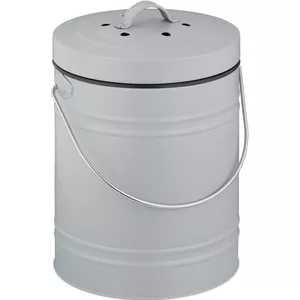 afvalbakje met deksel zwart, 5 ltr.   Kamperen outdoor vrijetijd