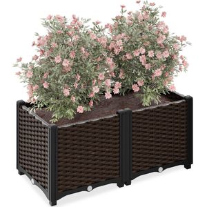 Luxury vase plantenbak zwart 60 cm