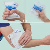 Instant Coldpack - Set van 10 - Koelcompressen - Wit - 14,5 x 12,5 cm - Werkt Zonder Vriezer