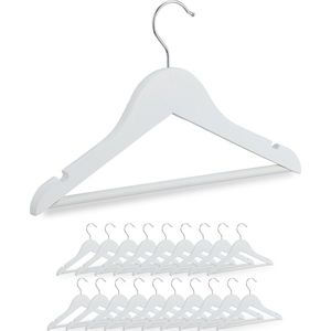 Kledinghanger - Zwart - Kunststof - Set van 10