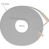 Ontstoppingsveer - Zilver - 15 m Lang - WC - Doucheput - Rioolveer