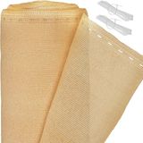 Relaxdays zichtbreeknet 1,2 m hoog - zichtdoek - privacydoek - tuinhekbekleding - beige - 1,2 x 30 meter