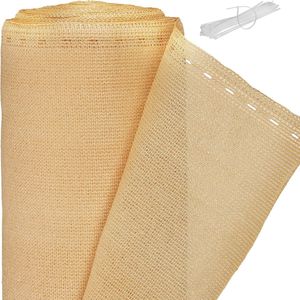 Relaxdays zichtbreeknet 1,2 m hoog - zichtdoek - privacydoek - tuinhekbekleding - beige - 1,2 x 15 meter