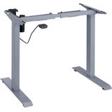 Relaxdays tafelonderstel hoogte verstelbaar, elektrisch, uitschuifbaar, 71-121 cm, bureau onderstel, staal, grijs
