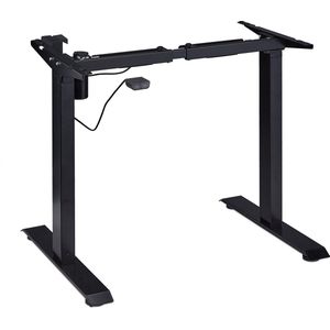 Relaxdays tafelonderstel hoogte verstelbaar - tafelframe elektrisch - zit-sta bureau frame - zwart